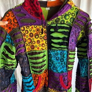 Colorful Patchwork Hoodie